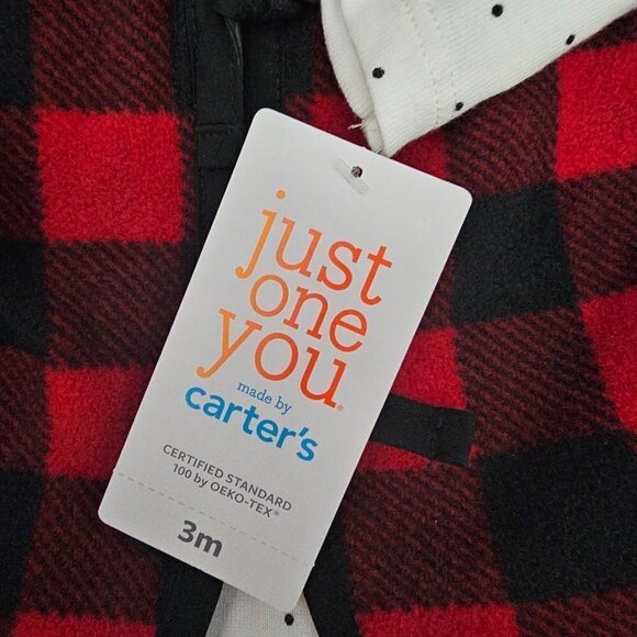 💎428 Carter's Baby 3-Piece Buffalo Check Little Vest Set - Picture 2 of 6